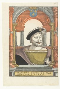 法兰西弗朗西斯一世肖像
Franciscus primus - d g . 作者 Hans Liefrinck (I) (可能)