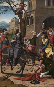 进入耶路撒冷 作者 Pieter Coecke van Aelst or workshop