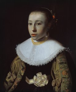一个年轻女孩的画像，163335。 作者 彼得·杜波迪厄