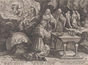 老年和死亡，摘自《人类生命历程》，1570年。 作者 彼得·弗纽斯