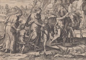 青年》，摘自《人类的生命历程》，1570年。 作者 彼得·弗纽斯
