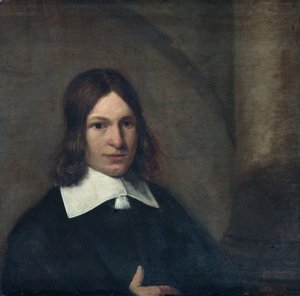 一个19岁男子的肖像。自画像，1648-1649年.