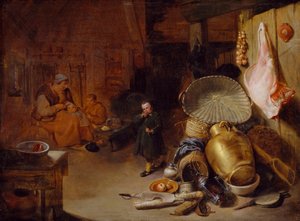 人物内部，1643年 作者 彼得·雅各布斯·杜菲森（Pieter Jacobsz Duyfhuysen）