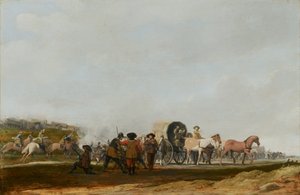 伏击陆军护卫队，1631年 作者 彼得·詹斯邮报