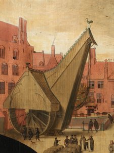 Jan van Eyewerve 肖像细节 作者 彼得·詹斯（Pieter Jansz）。普尔布斯