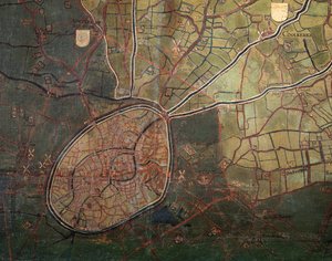 布鲁日自由地图（布面油画）