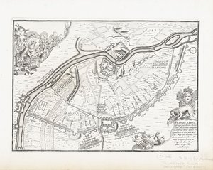 1700年的纳尔瓦地图 作者 彼得·莫蒂埃