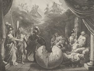 图版11：关于法国不和的寓言，出自卡斯帕-巴莱乌斯的《Medicea Hospes》，1638年。