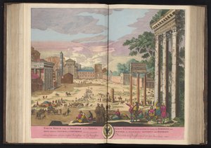 罗马广场
Forum Nervae, imp et Boarium in eo Templa Iovis Statoris Saturni, et Concordia (...) （标题见实物）