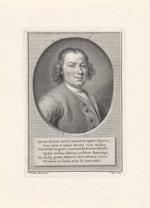 作曲家安东·威廉·索尔尼茨的肖像1708-1752，c。 1750