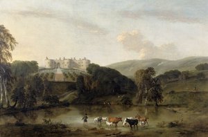 来自北方的奇尔克城堡》，1704-1734年 作者 彼得·蒂勒曼斯