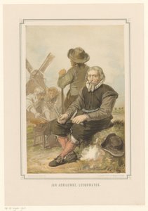 磨坊主 Jan Adriaanszoon Leeghwater 正在工作 作者 彼得·威廉姆斯·范·德·魏尔