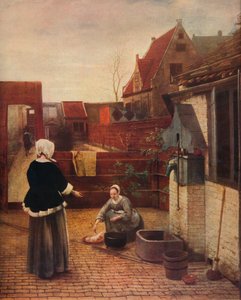 荷兰庭院，c1658，1911年 作者 彼得·霍克（Pieter de Hooch）