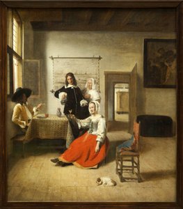 饮酒者 作者 彼得·霍克（Pieter de Hooch）