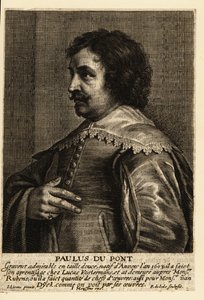 佛兰芒雕刻家和画家保卢斯·庞蒂乌斯 (Paulus Pontius) 的肖像 作者 彼得·二世·乔德