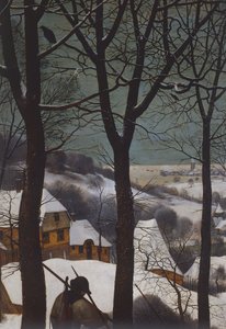 雪地里的猎人 作者 彼得·布鲁格（Pieter Bruegel）