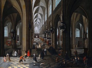 "老彼得-尼夫斯（Pieter Neefs the Elder，1578-1661 年）的画作，1651 年 美国印第安纳州印第安纳波利斯艺术博物馆