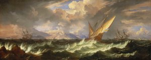 地中海的清风，17 世纪晚期（布面油画） 作者 小彼得 (1637-1701) 穆勒