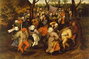 农民婚礼舞蹈，1607 作者 彼得·布鲁格（Pieter Brueghel）