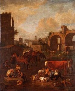未知的图片 作者 彼得·范·布洛门（Pieter van Bloemen）