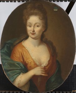 一位女性的肖像，可能是伊丽莎白-霍莱尔（Elisabeth Hollaer），西奥多鲁斯-莱斯韦克（Theodorus Rijswijk）的妻子 作者 Pieter van der Werff (归因于)