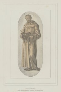 St Francis of Assisi (litho) 作者 彼得罗（之后）佩鲁吉诺
