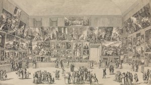 1785年的沙龙景象。