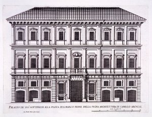 Palazzo Grazioli，罗马圣马可广场，来自&39;Palazzi di Roma&39;，第二部分，出版于1670年代