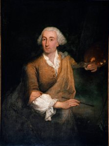 画家 Francesco Guardi (1712-1793) 52 岁时的肖像 Pietro Longhi (1702-1785) 1764 年作画。 132x100 厘米威尼斯，Ca