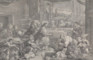 基督在迦拿的婚礼上把水变成了酒，1743-63。