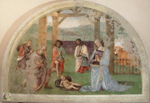 牧羊人的崇拜 作者 彼得罗·佩鲁吉诺（Pietro Perugino）