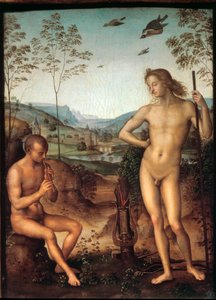 阿波罗和玛尔西亚斯 作者 Pietro Perugino