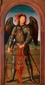 帕维亚查特勒斯的息肉：““天使长迈克尔”” Pietro Vannucci 的绘画 dit il Perugino（佩鲁金 作者 彼得罗·佩鲁吉诺（Pietro Perugino）