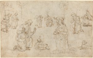 牧羊人的崇拜 作者 彼得罗·佩鲁吉诺（Pietro Perugino）