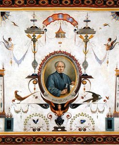 洛伦佐-巴托里尼（1777-1850）的肖像，Sala del Sindaco天花板上的细节 作者 彼得罗·佩扎蒂（Pietro Pezzati）