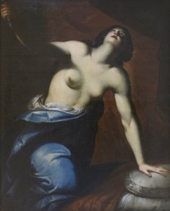 卢克蕾齐娅，约 1650-75 年（布面油画） 作者 彼得罗·里基（Pietro Ricchi）