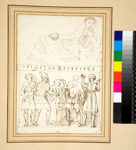 伊特鲁里亚骨灰瓮（钢笔） 作者 彼得罗·桑蒂·巴托利（Pietro Santi Bartoli）