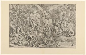 帕纳索斯绘画的胜利
Affectus exprimit/ arcum meretur/ Parnaso triumphat（物体上的标题） 作者 彼得·泰斯塔