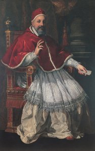 教皇乌尔班八世，约 1624-27 年（布面油画） 作者 Pietro da Cortona