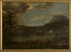 景观与圣彼得的召唤 作者 Pietro da Cortona