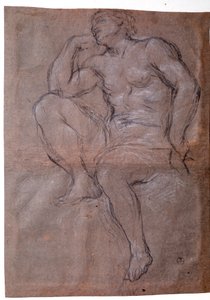 年轻人，学习 - 绘图 作者 Pietro da Cortona