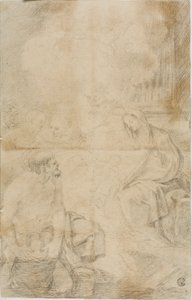 牧羊人的崇拜 作者 Pietro da Cortona