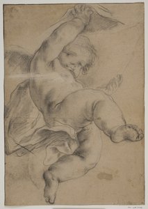 飞天托举帷幕 作者 Pietro da Cortona