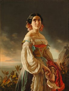 丽娜·加加里纳公主的肖像，1847年