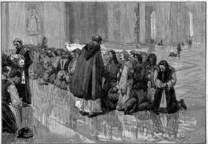 匈牙利人在罗马的圣彼得大教堂(St. Peter)膜拜遗物 作者 皮奥·乔里斯（Pio Joris）