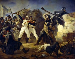 Grenadier Leonty Korennoy的英雄事迹，1846年。   作者 波利多尔·伊万诺维奇·巴巴耶夫