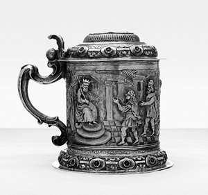 坦卡德（Tankad），两旁都充斥着，并追述了约瑟夫（Danzig）约瑟夫一世（约1690年）的生活场景（包裹镀金银） 作者 波兰学校