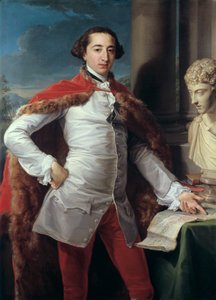理查德·米勒斯（Richard Milles）的肖像，大概是1760年代 作者 庞培·巴托尼