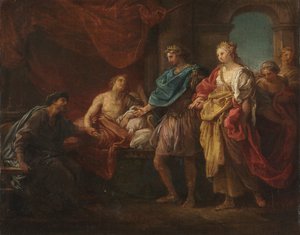 安提阿古斯和Stratonice研究，c。 1746。 作者 庞培·巴托尼