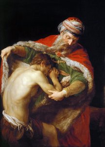 La parabole du fils prodigue - The Parable of the prodigal Son - Pompeo Girolamo Batoni (1708-1787). Oil on canvas 作者 庞培·吉罗拉莫·巴托尼